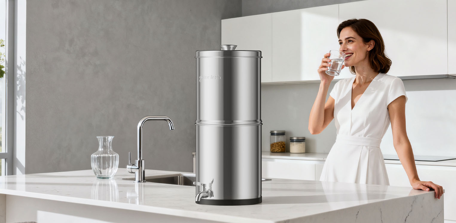 2.25G gravity water filter system