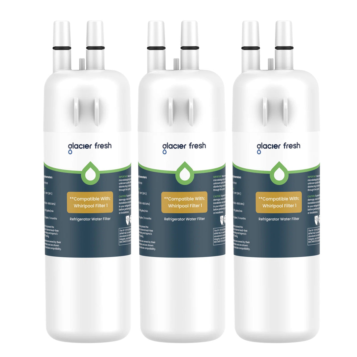 NSF IAPMO 53 Certified GF-370 Filter Compatible With Whirlpool Filter 1, W10295370a, EDR1RXD1 Water Filter