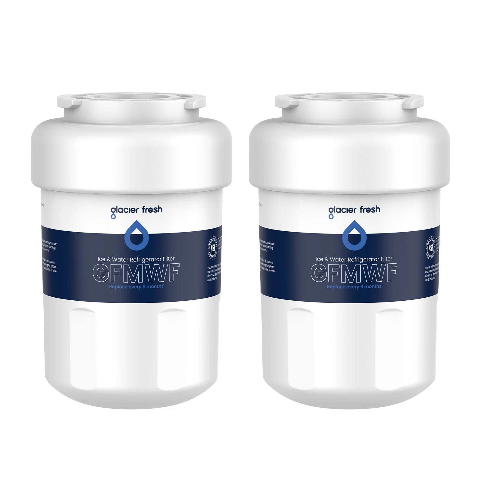GE MWF & GWF Water Filter Replacement 2-Pack | GlacierFresh