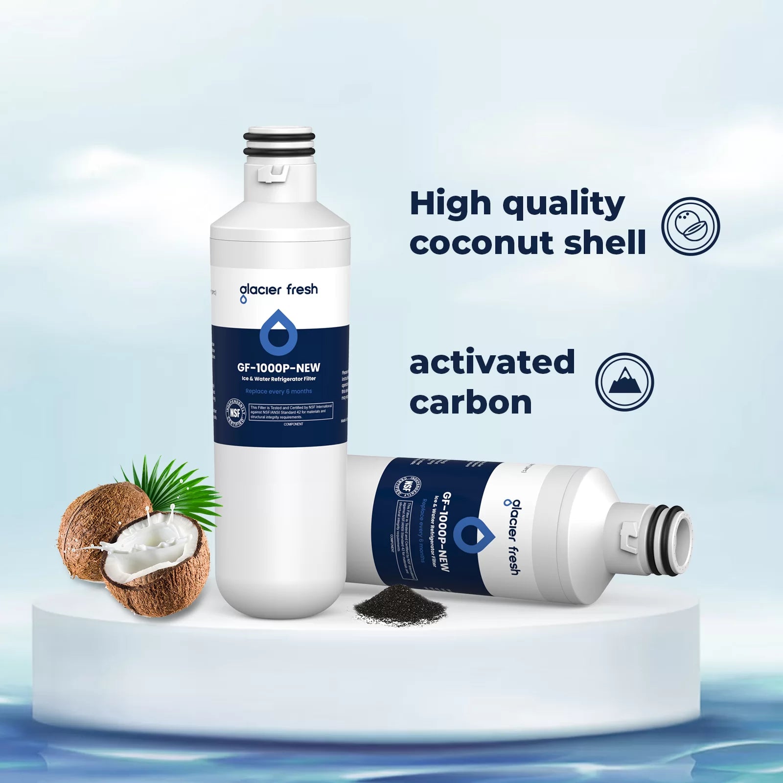 3-Pack LT1000P, LT1000PC, LT1000P/PC/PCS Water Filter by Glacier Fresh