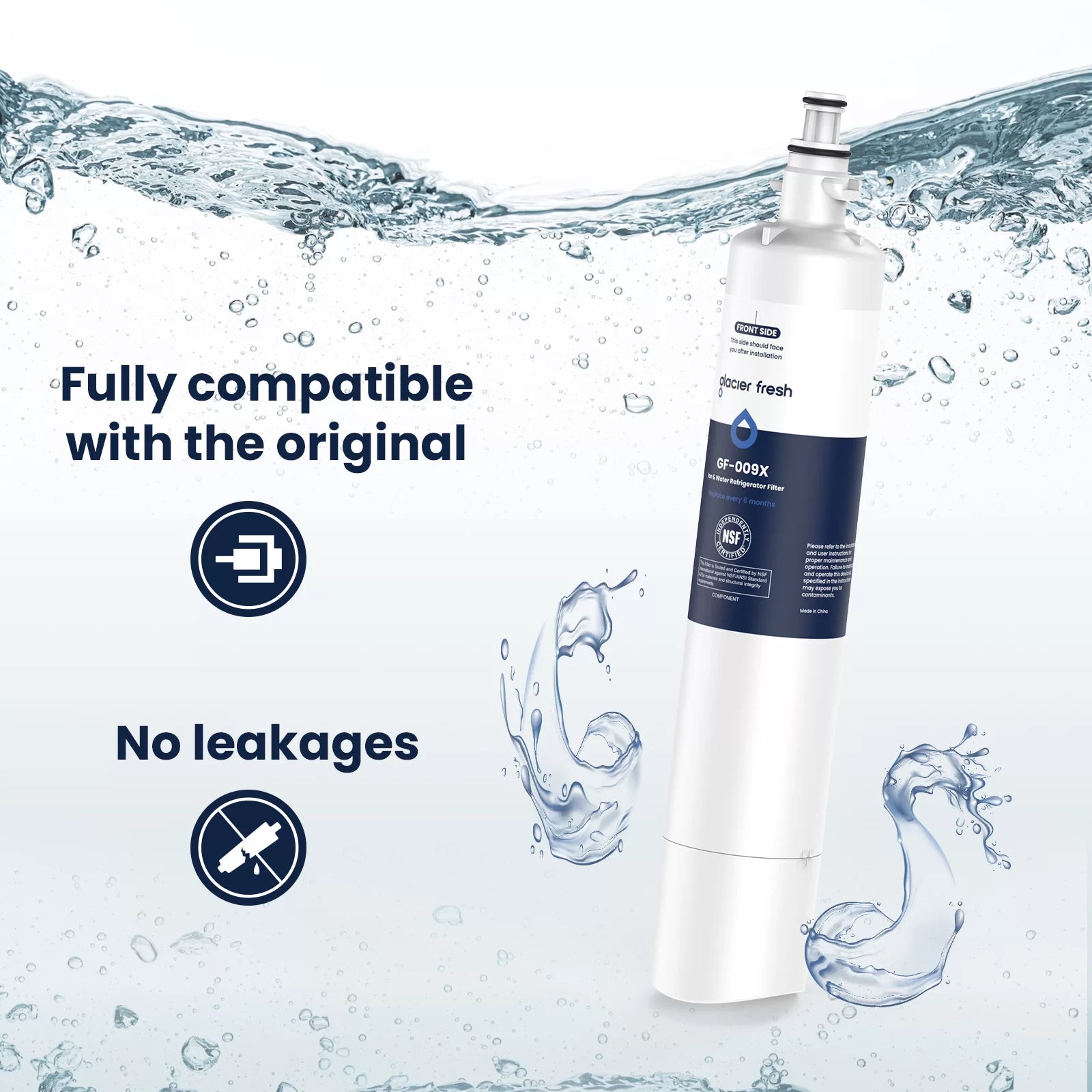 Glacier Fresh Compatible with GE RPWFE Refrigerator Water Filter (with Chip)