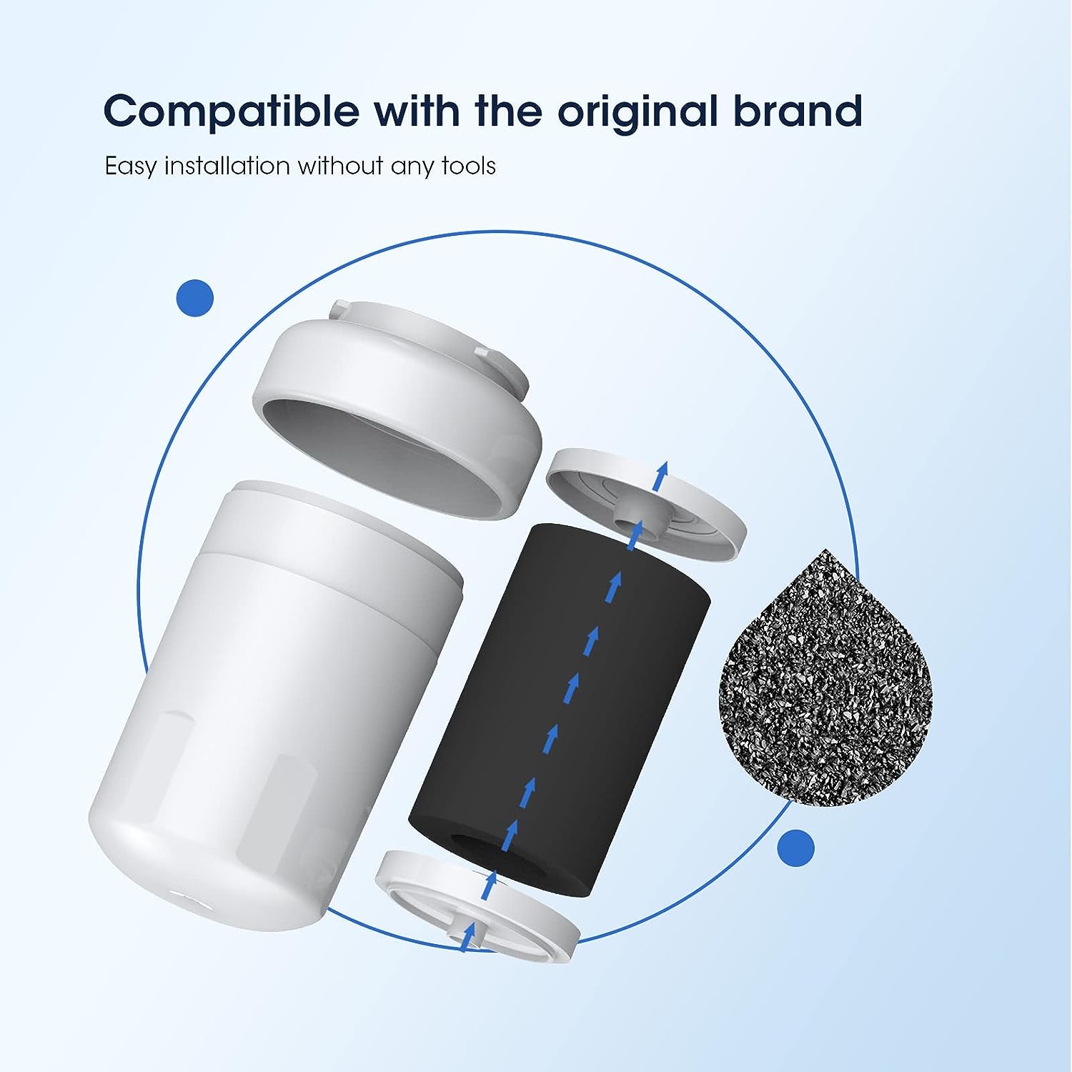 Glacier Fresh Ersatz für GWF-Kühlschrank-Wasserfilter, GE® MWF-Wasserfilter