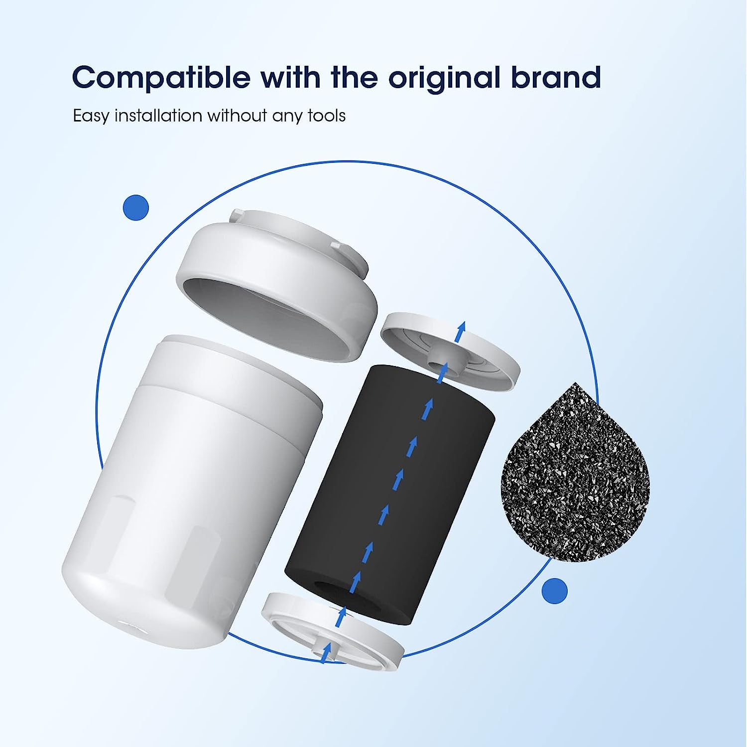 Glacier Fresh Ersatz für GWF-Kühlschrank-Wasserfilter, GE® MWF-Wasserfilter