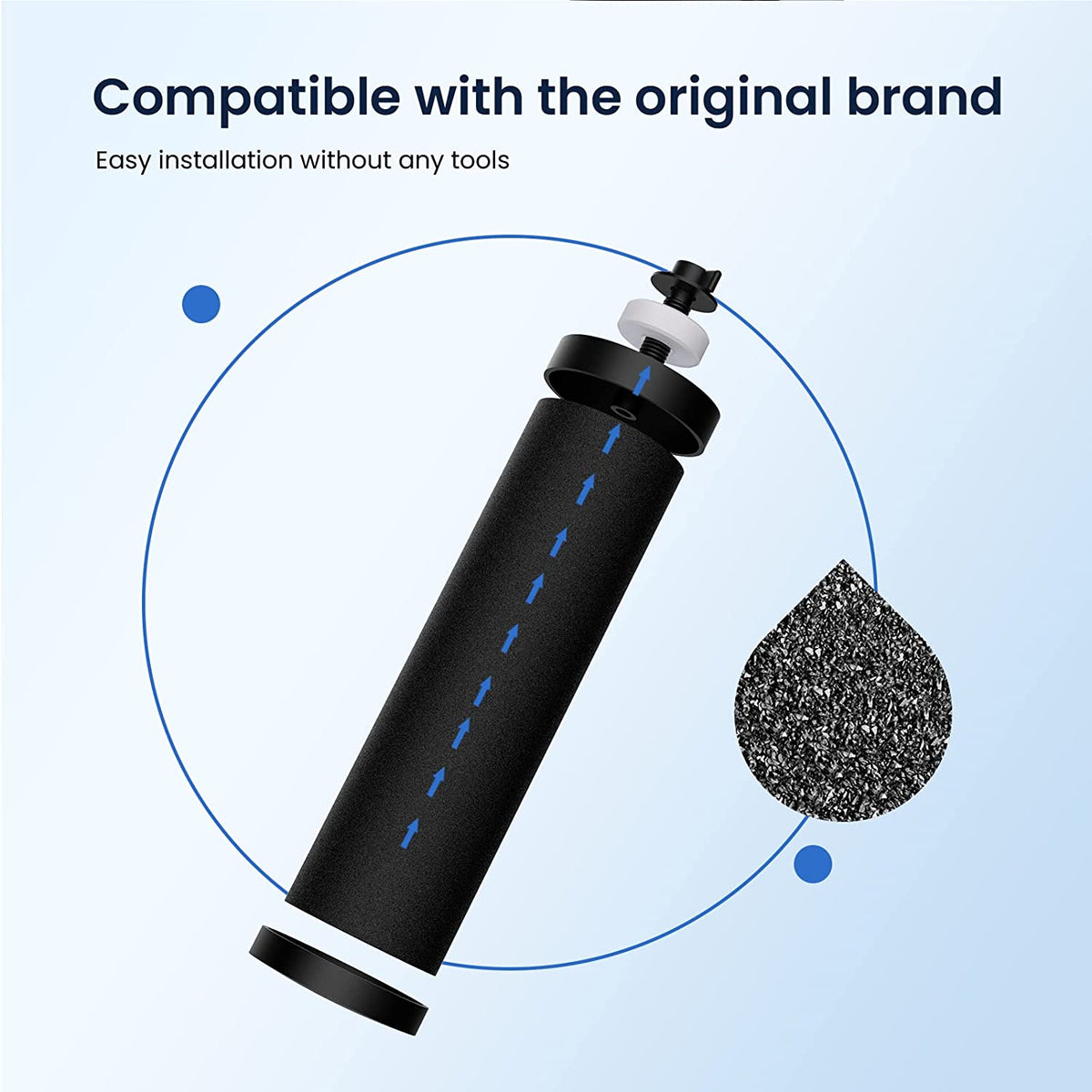 Glacier Fresh Black Elements & Fluoride Filters BB9-2 Black Purification and PF-2 Fluoride Reduction Water Filter