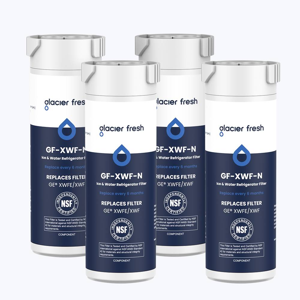Glacierfresh XWFE Water Filter Compatible with GE Refrigerator(with RFID chip)