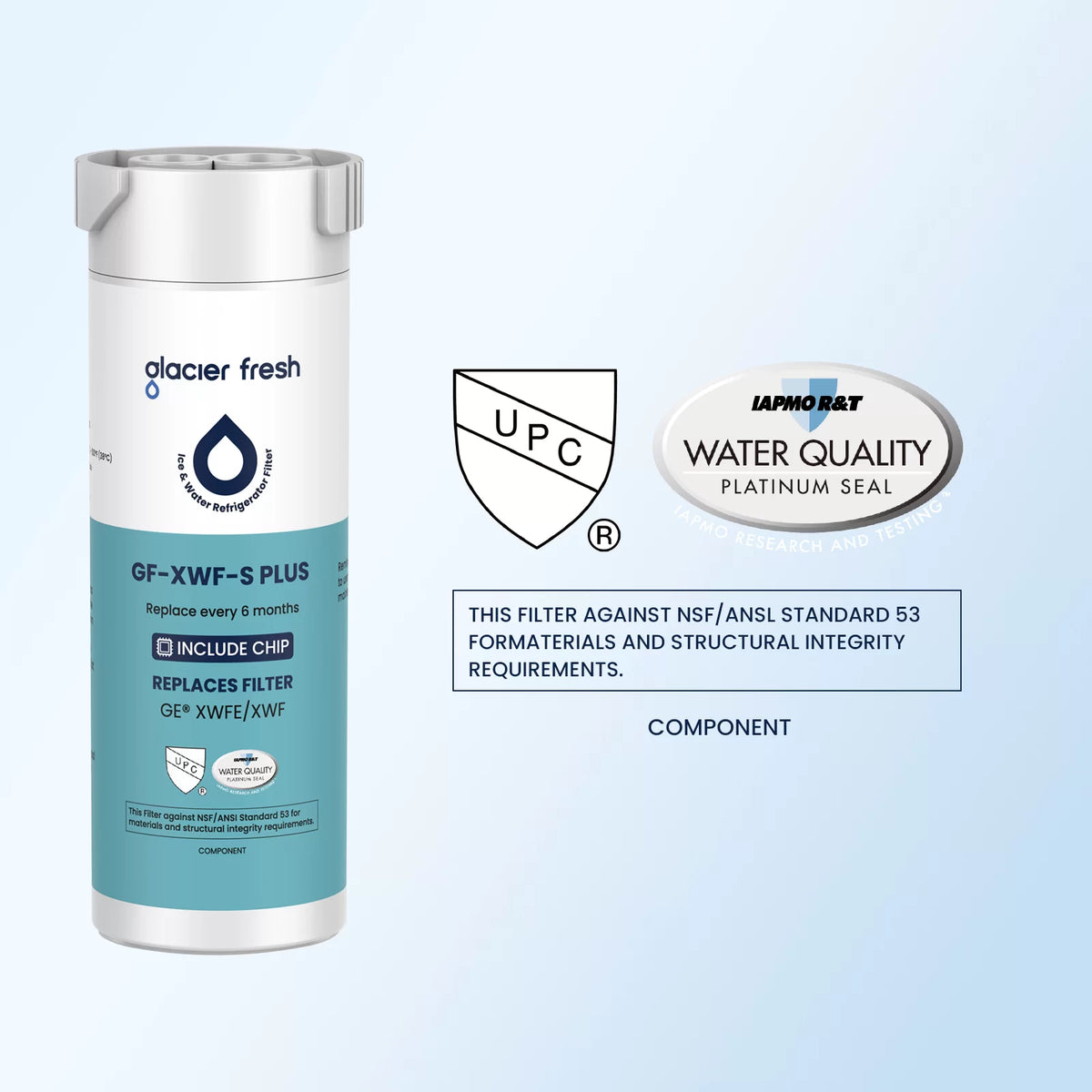 NSF 53 Certified Replacement for GE XWFE Water Filter( with RFID chip)