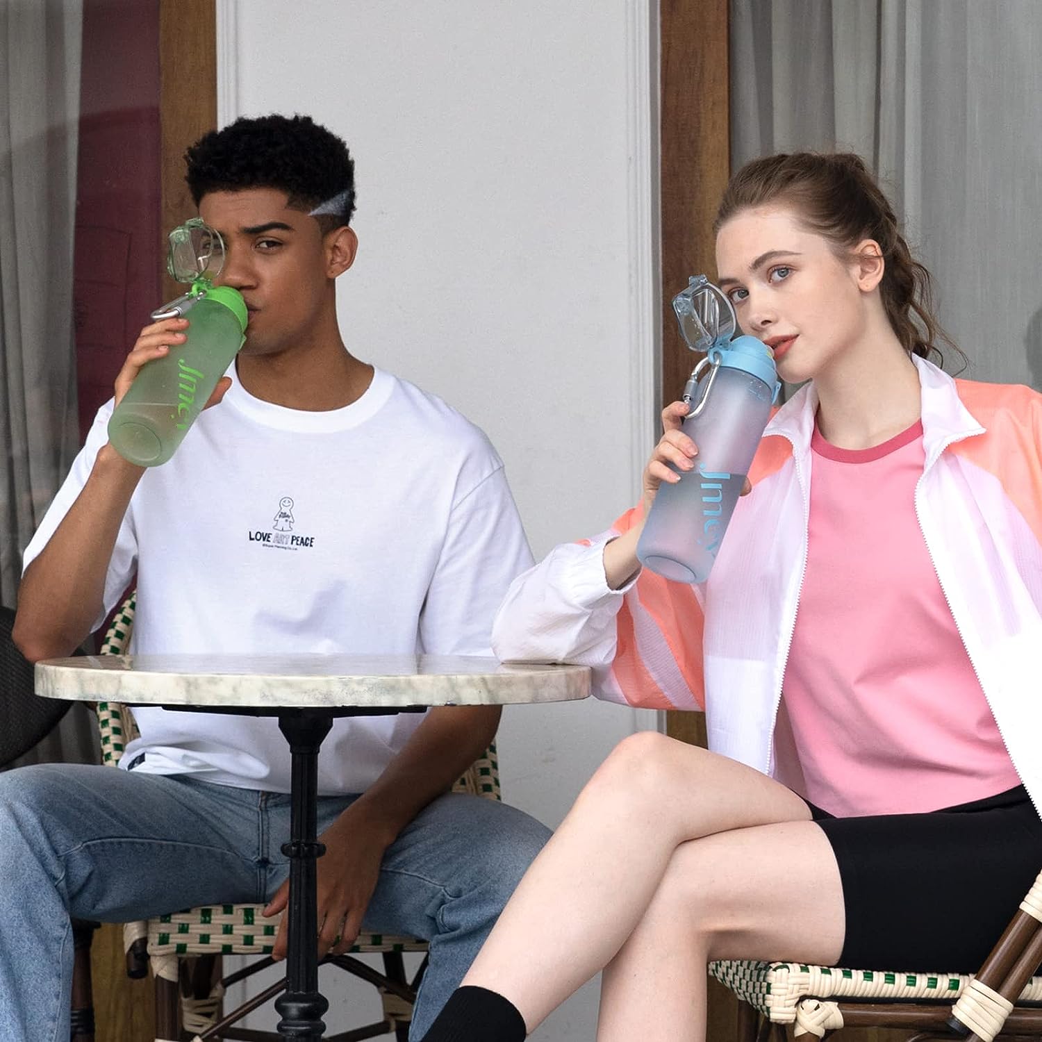 JMEY-Flasche mit Aromakapseln, 32 oz Duftwasserbecher mit Strohhalm – BPA-frei, auslaufsicher, geeignet für Reisen, Fitnessstudio, Zuhause, im Freien und in der Schule