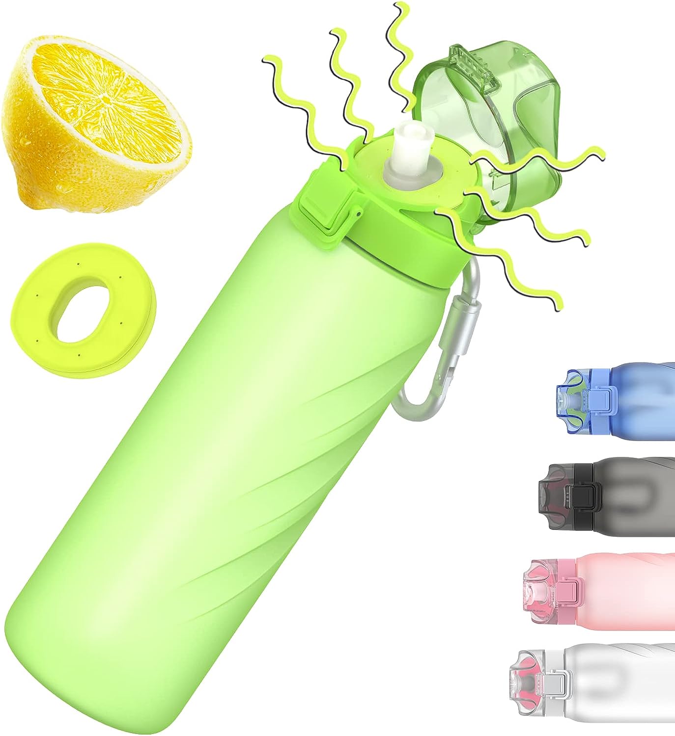 JMEY-Flasche mit Aromakapseln, 32 oz Duftwasserbecher mit Strohhalm – BPA-frei, auslaufsicher, geeignet für Reisen, Fitnessstudio, Zuhause, im Freien und in der Schule