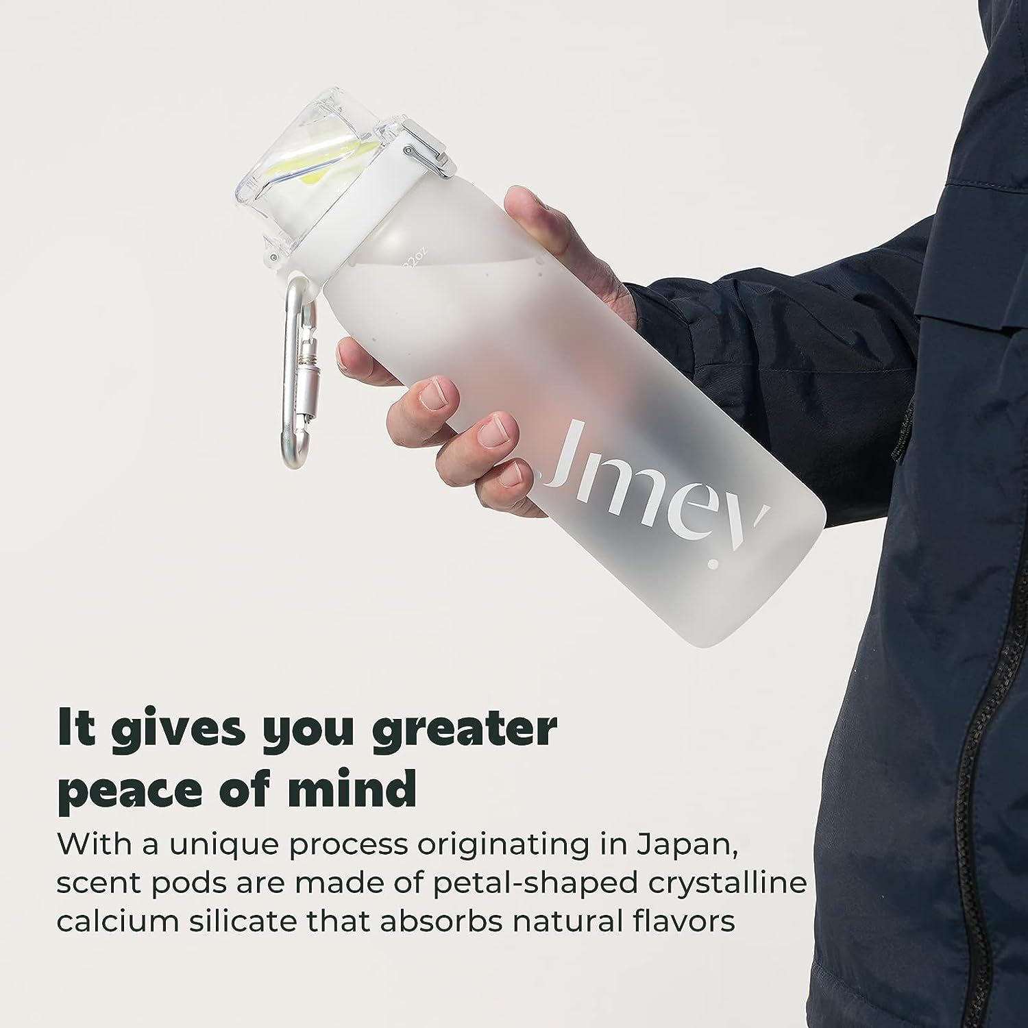 JMEY-Flasche mit Aromakapseln, 32 oz Duftwasserbecher mit Strohhalm – BPA-frei, auslaufsicher, geeignet für Reisen, Fitnessstudio, Zuhause, im Freien und in der Schule
