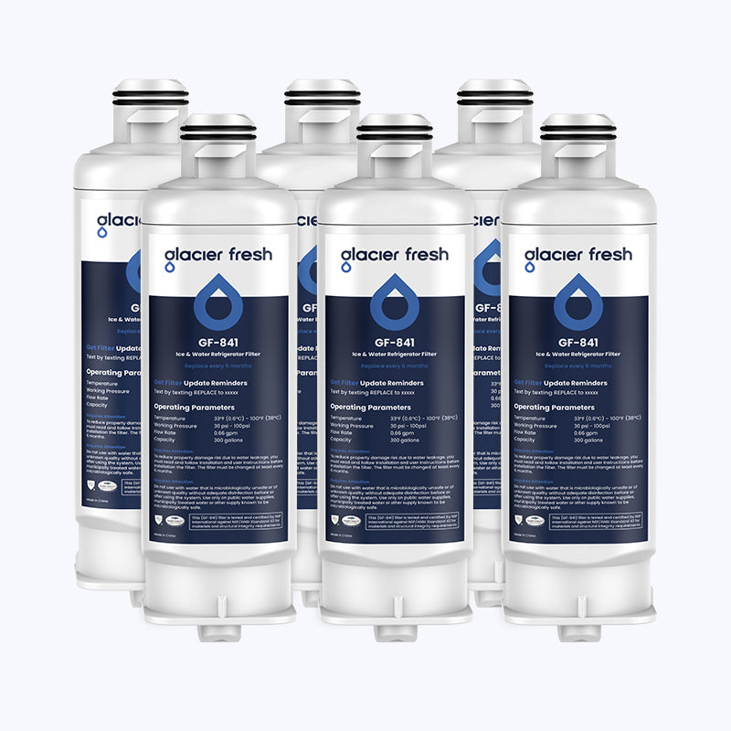 Fridge Filter Compatible Samsung RF28R7201SR, RF28R7351SG Made by Glacierfresh, 3-Pack