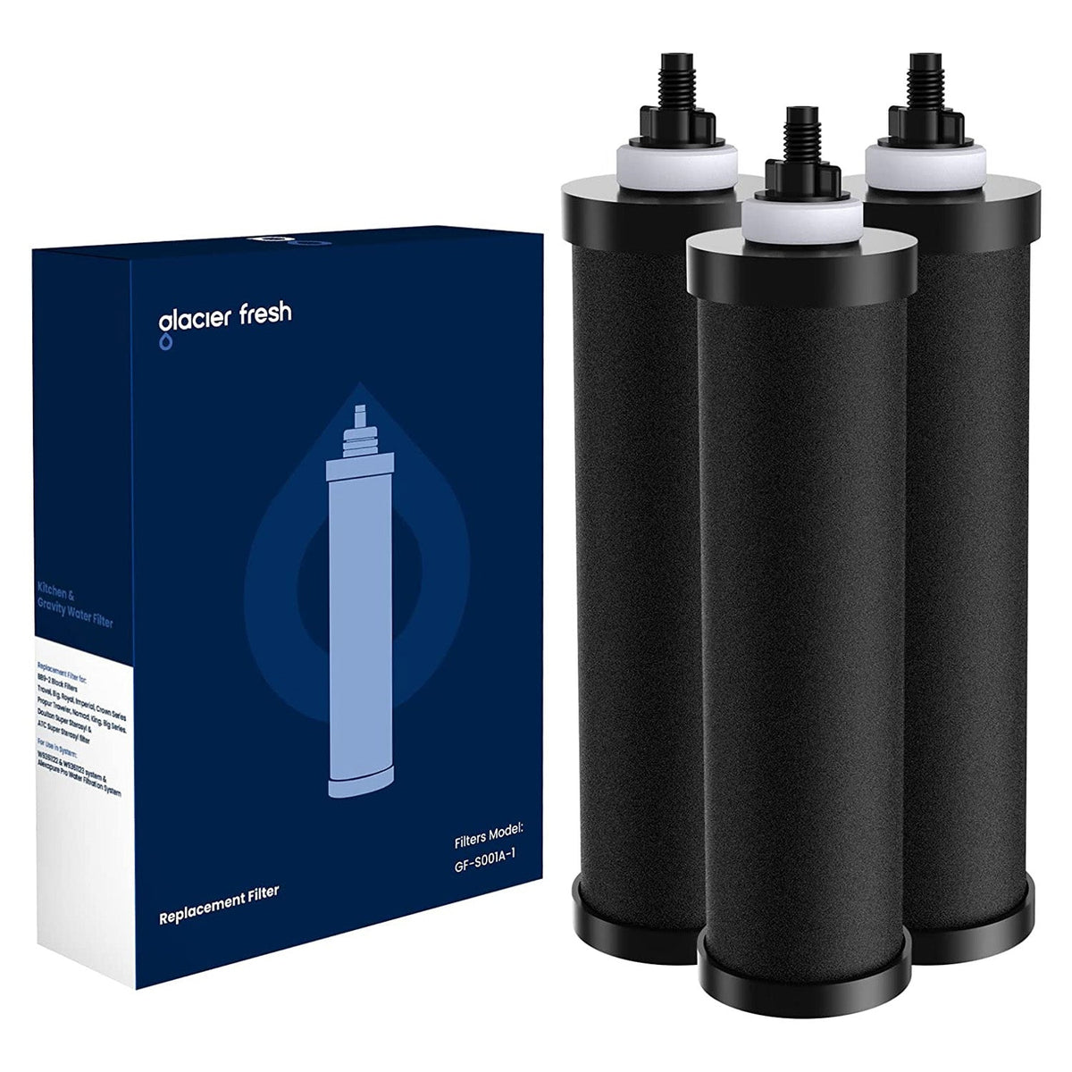 Glacier Fresh BB9-2 Black Purification Water Filter