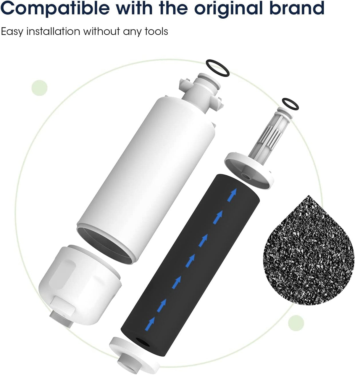 Ersatz für Beko 4874960100 Wasserfilter von Glacier Fresh Kühl-/Gefrierschrank-Wasserfilter