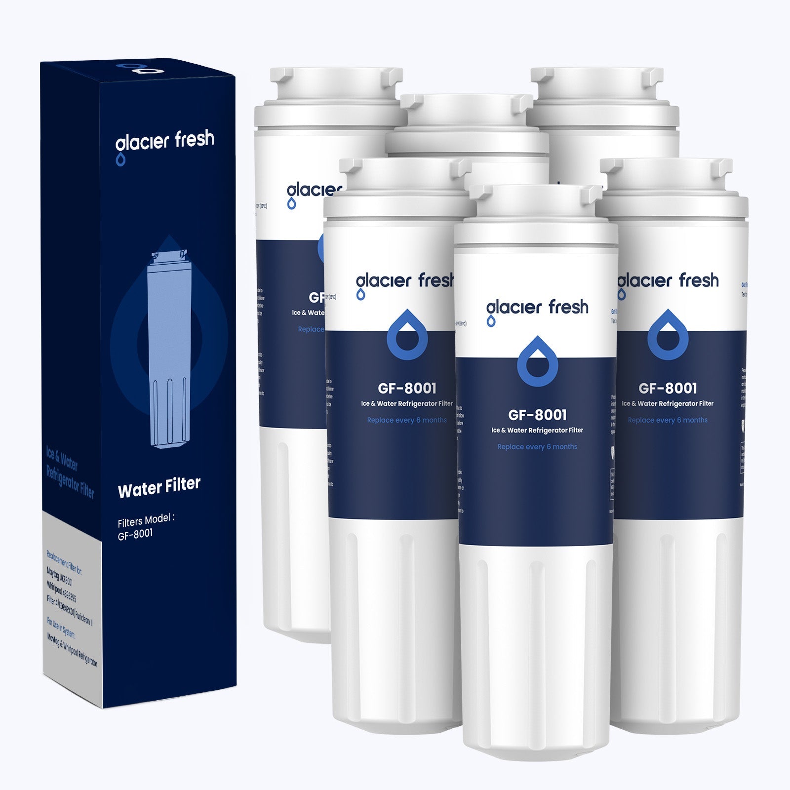 3er-Pack EDR4RXD1, Filter 4, 4396395 Ersatz durch Glacier Fresh