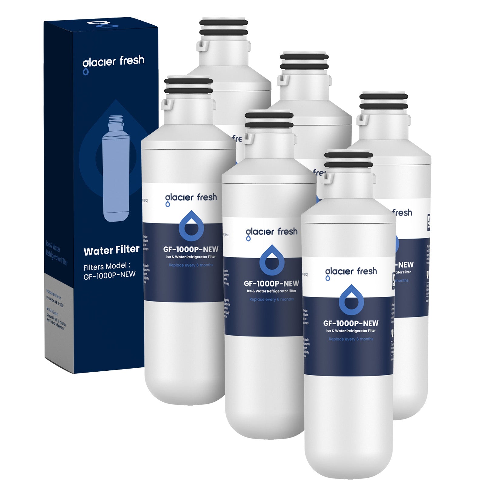 3-Pack LT1000P, LT1000PC, LT1000P/PC/PCS Water Filter by Glacier Fresh