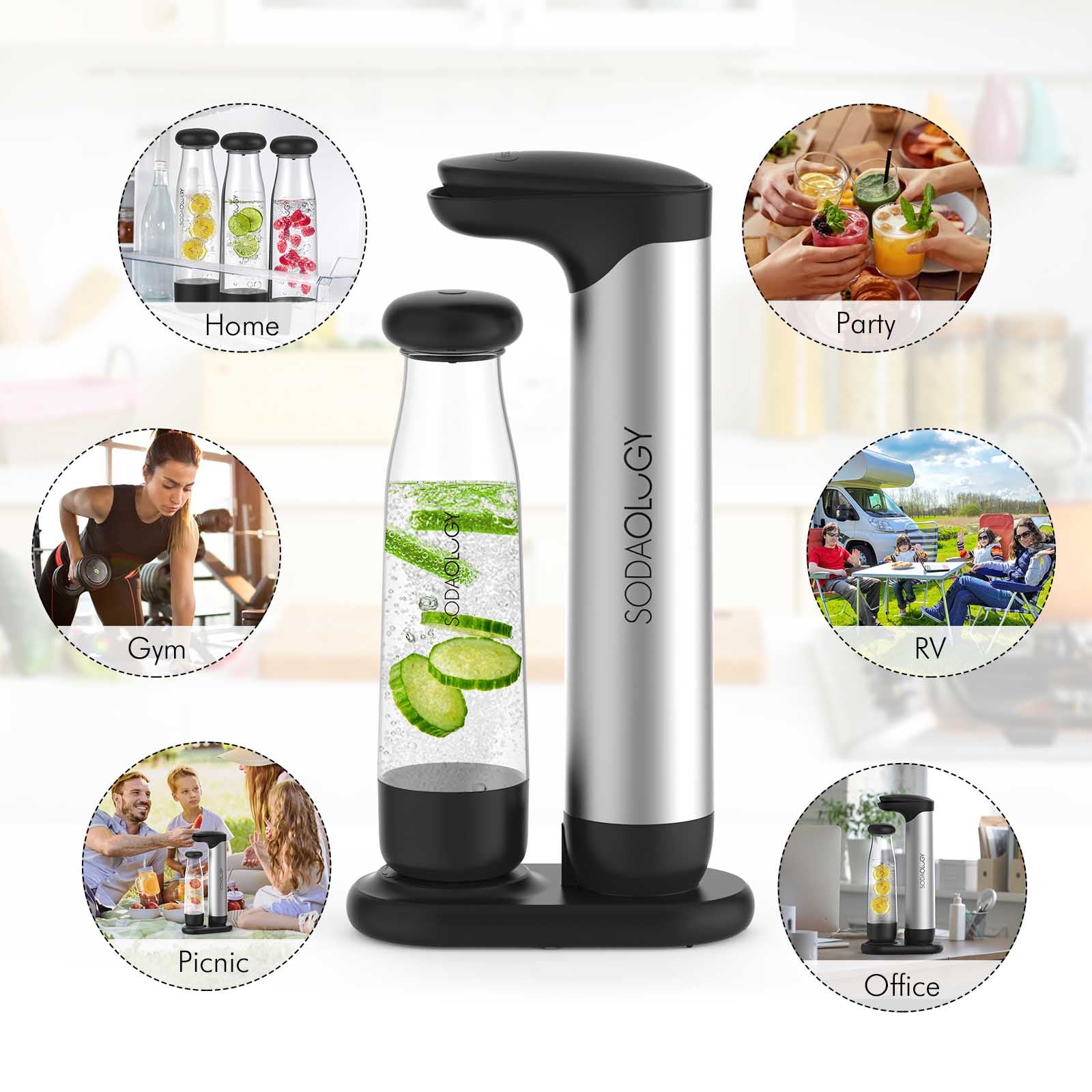 Sodaology AllFizz Soda Maker Maschine für zu Hause
