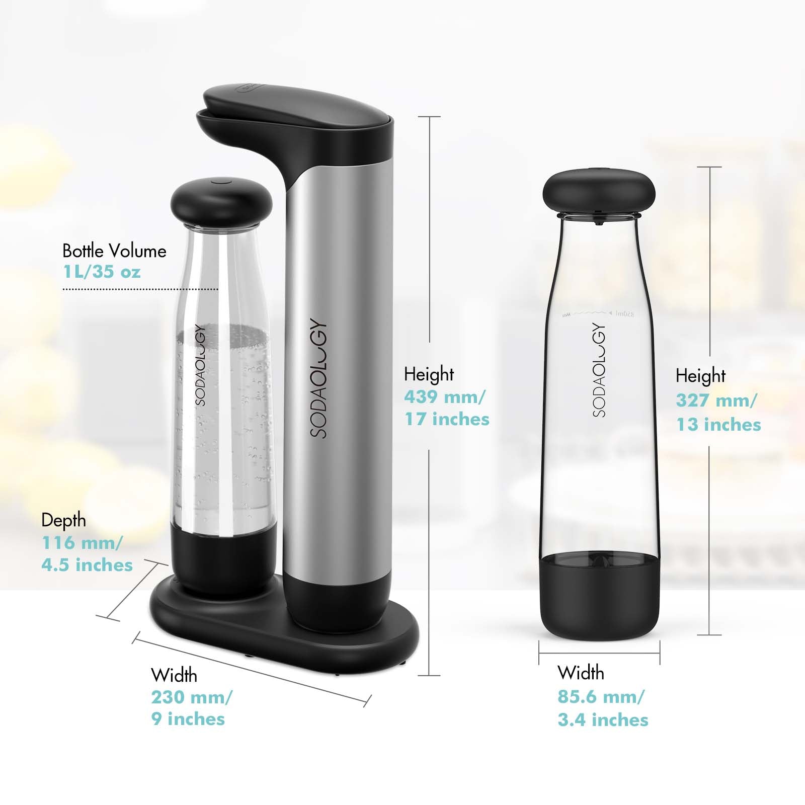 Sodaology AllFizz Soda Maker Maschine für zu Hause