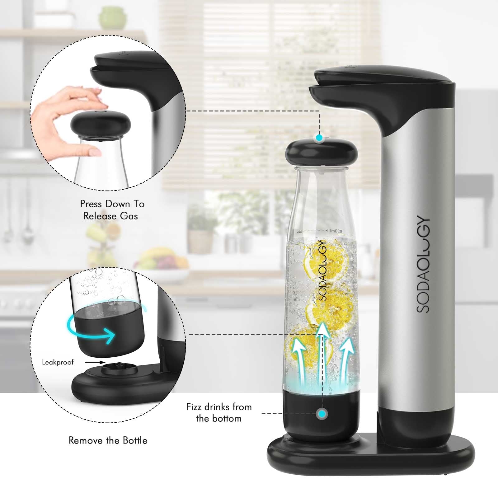 Sodaology AllFizz Soda Maker Machine for home