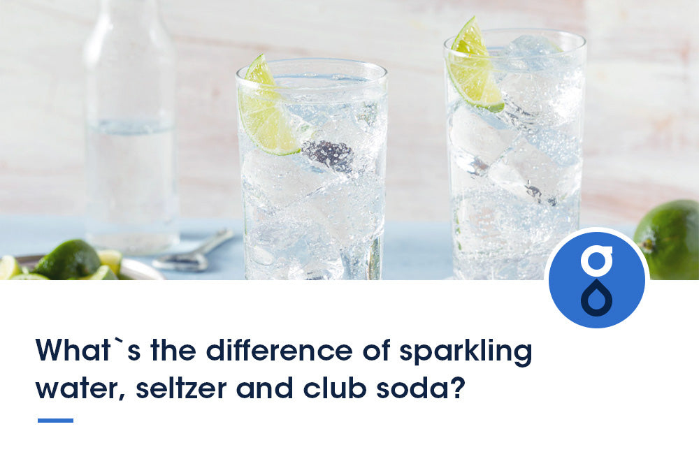 What is the difference of sparkling water, seltzer and club soda?