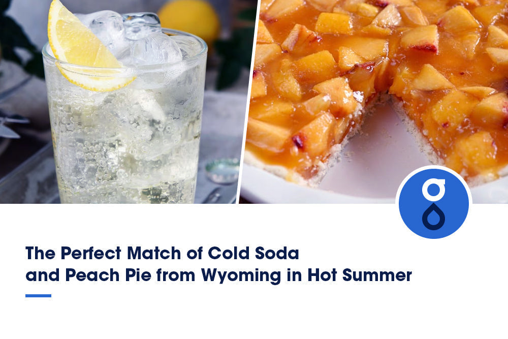 The Perfect Match of Cold Soda and Peach Pie from Wyoming in Hot Summer