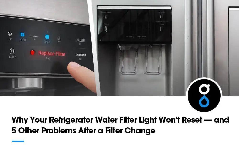 Why Your Refrigerator Water Filter Light Won't Reset?