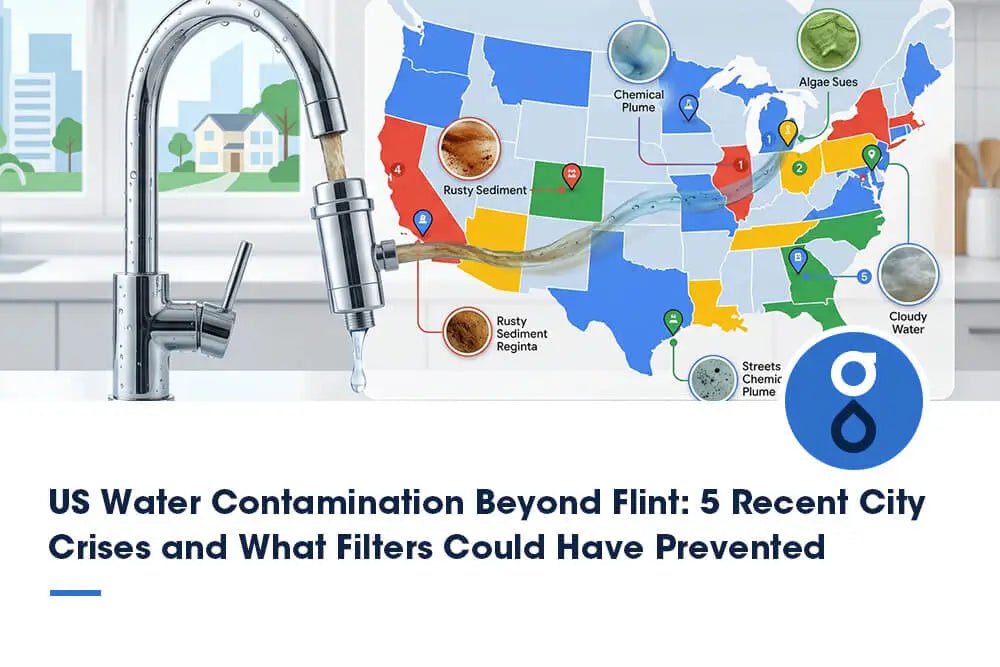 US Water Contamination Beyond Flint: 5 Recent City Crises and What Filters Could Have Prevented