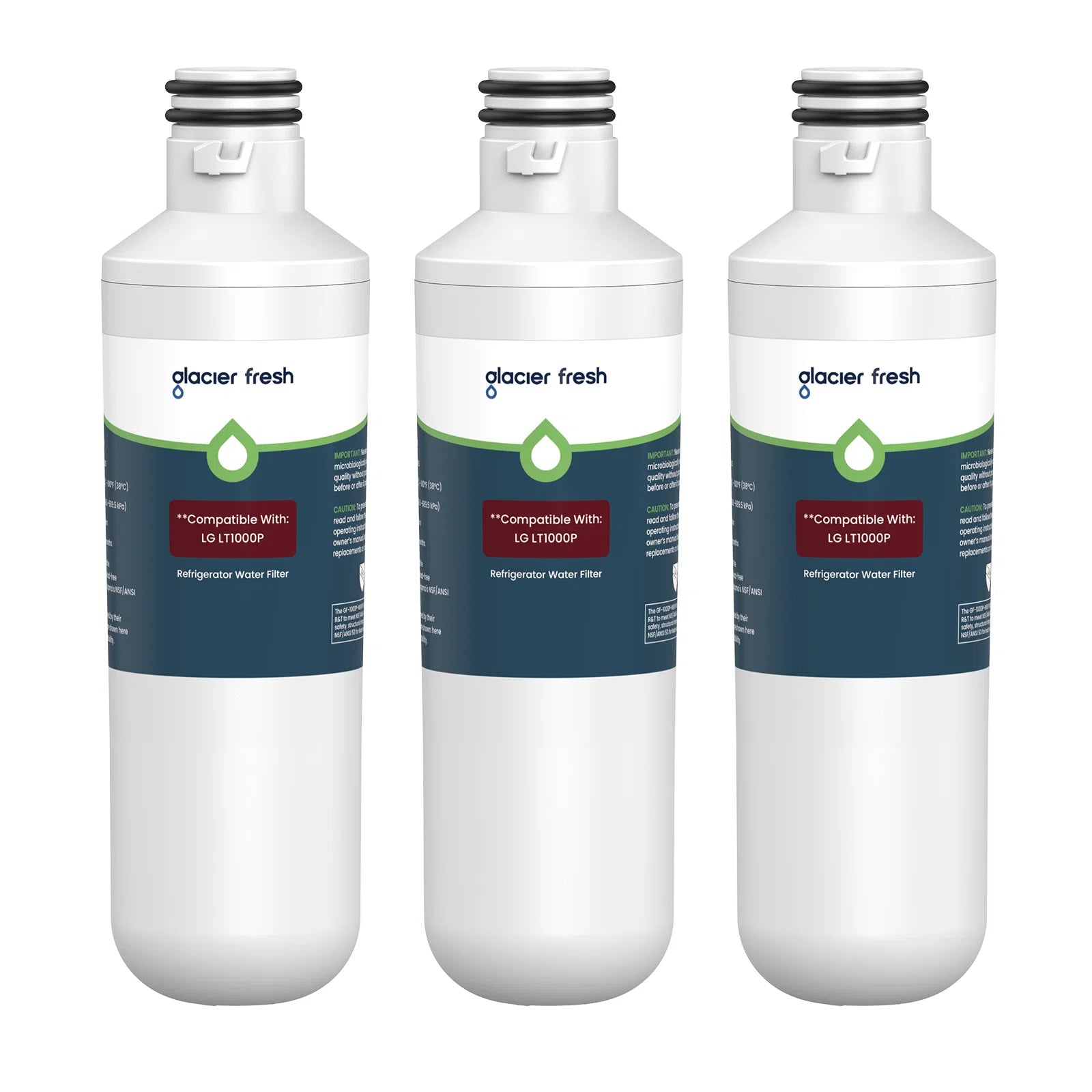 NSF IAPMO 53 Certified GF1000P Filter Replacement for LG LT1000P & ADQ747935 Water Filter
