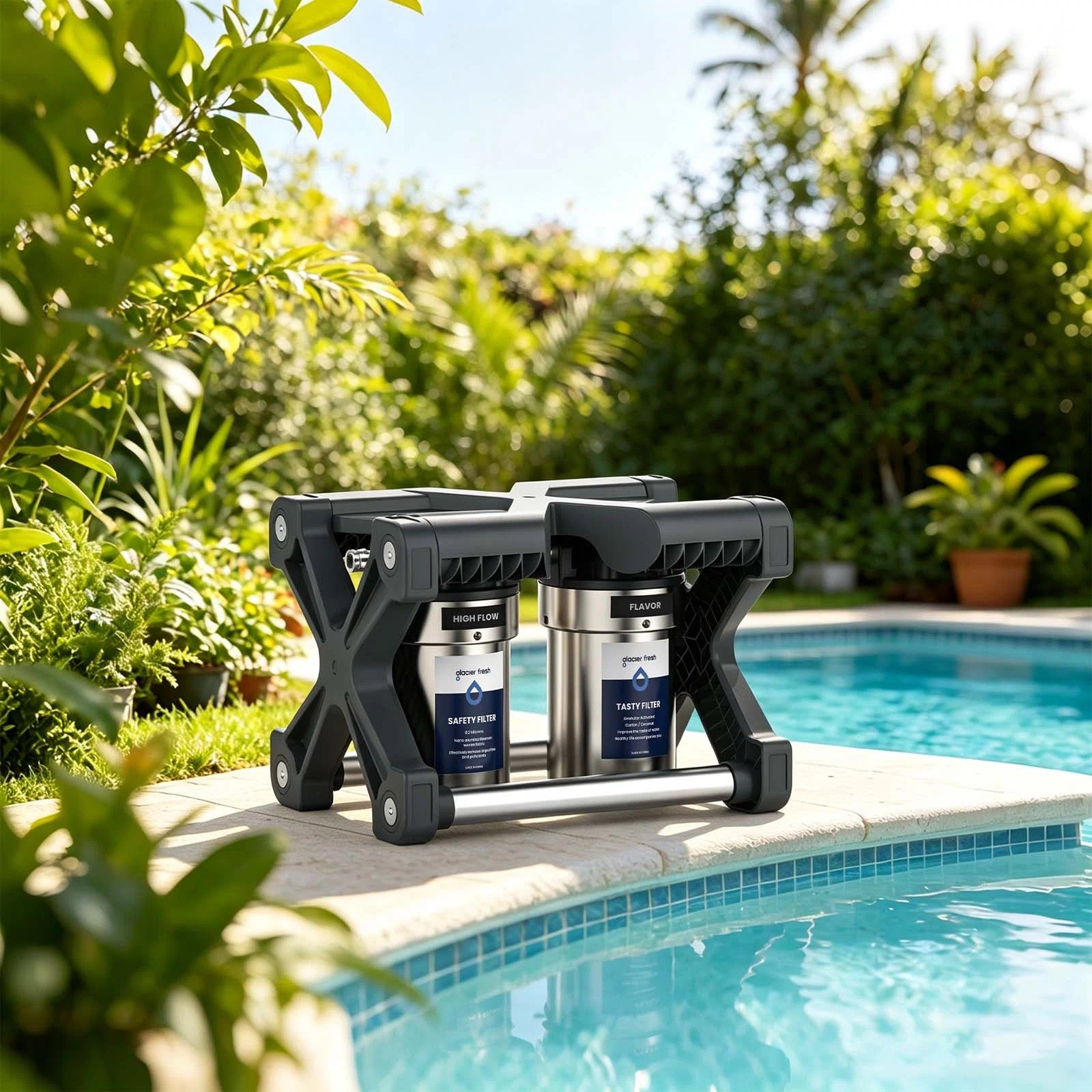GlacierFresh 2-Stage Garden/RV Water Filter System