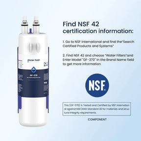 Refrigerator Water Filter Compatible With W10295370, EDR1RXD1, Filter 1 Made by Gacierfresh