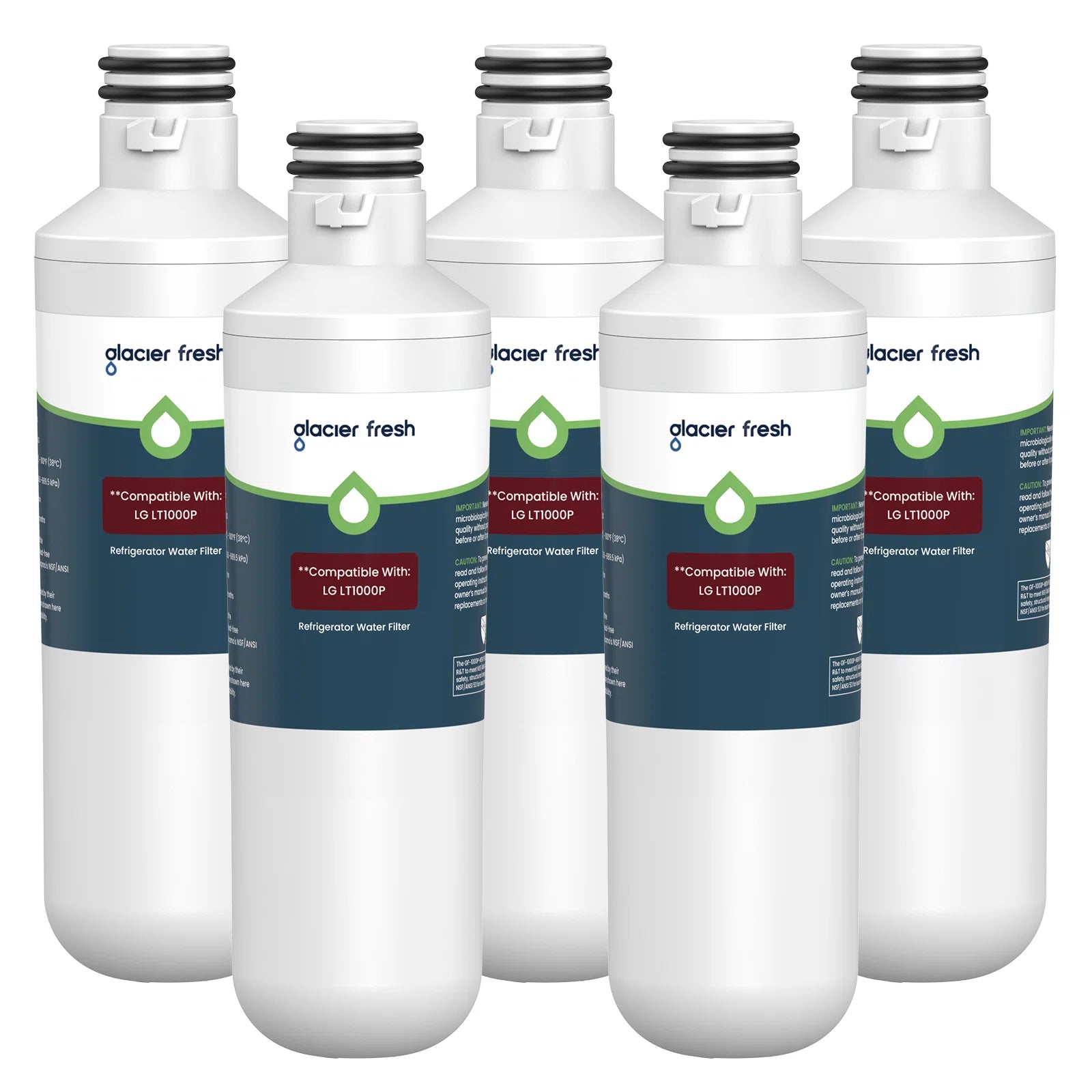 NSF IAPMO 53 Certified GF1000P Filter Replacement for LG LT1000P & ADQ747935 Water Filter