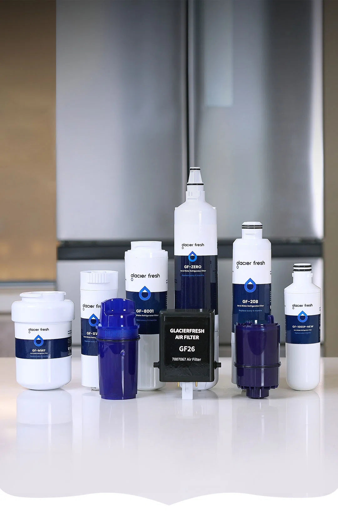 collection of glacier fresh refrigerator water filter