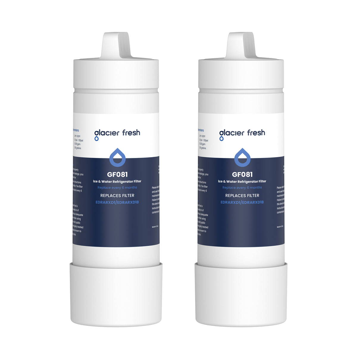 Glacierfresh replacement for edrarxd1, refrigerator water filter A, w11569861 water filter