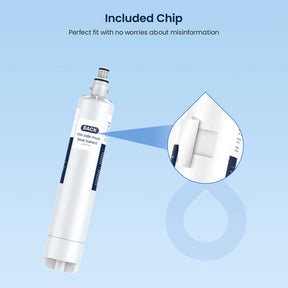 GlacierFresh GF RPWFE Water Filter Compatible With GE RPWFE Water Filter - NSF Certified with RFID Chip