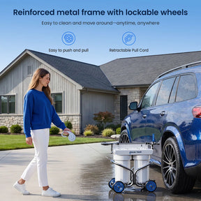 GlacierFresh Spotless Car Wash System with Resin 丨Portable Water Filter for Spot-Free Car, RV, Motorcycle