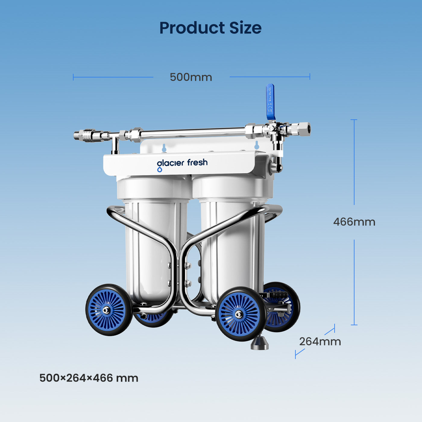 GlacierFresh RV06 Spotless Water Car Wash System, Deionized Water System