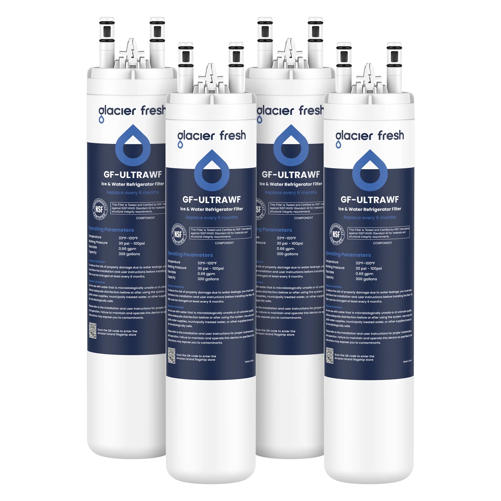 4packs frigidaire water filter ultrawf