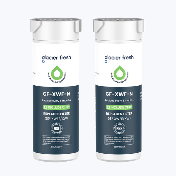 Glacier Fresh Compatible with GE XWFE Refrigerator Water Filter(with rfid chip)