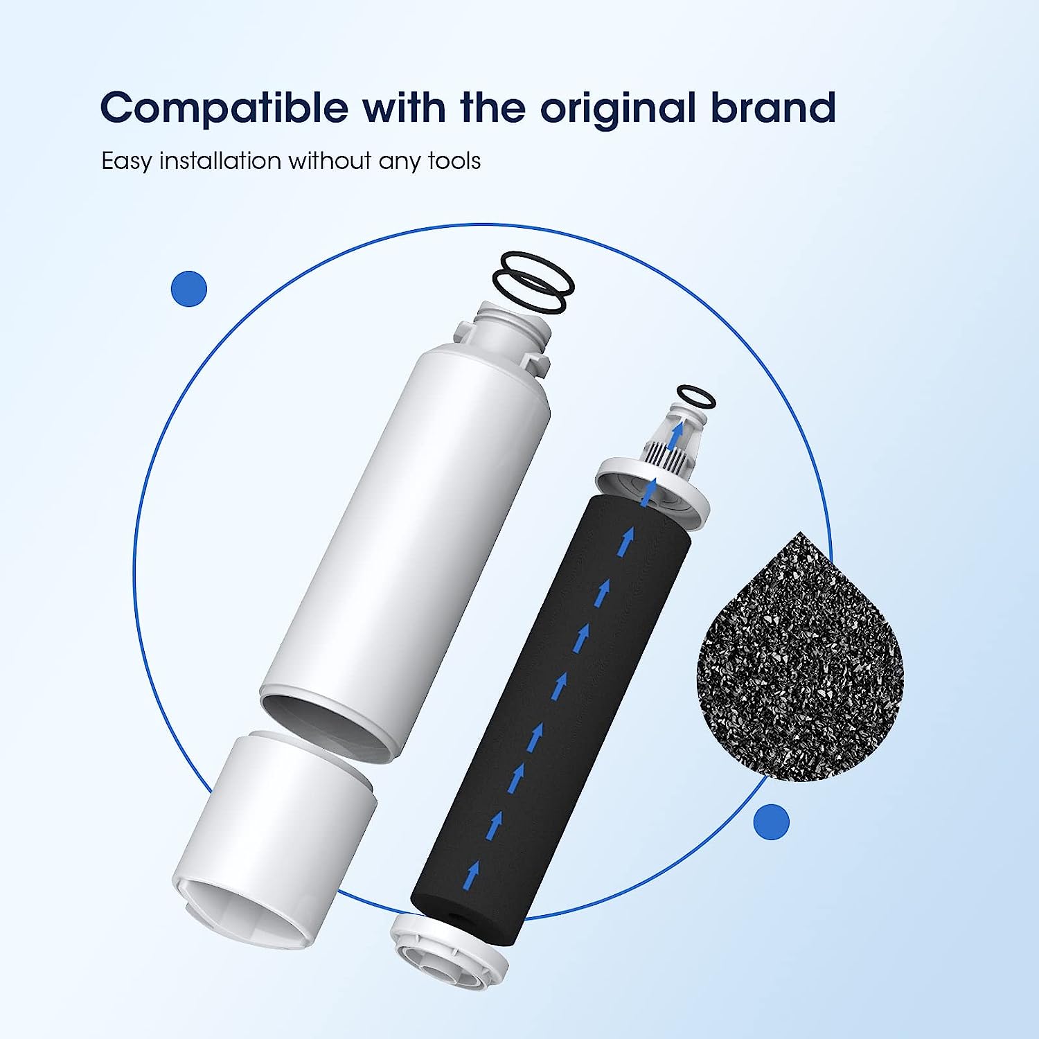 Samsung DA29-00020B, DA29-00020A Ersatz-Kühlschrank-Wasserfilter von Glacier Fresh, 3er-Pack