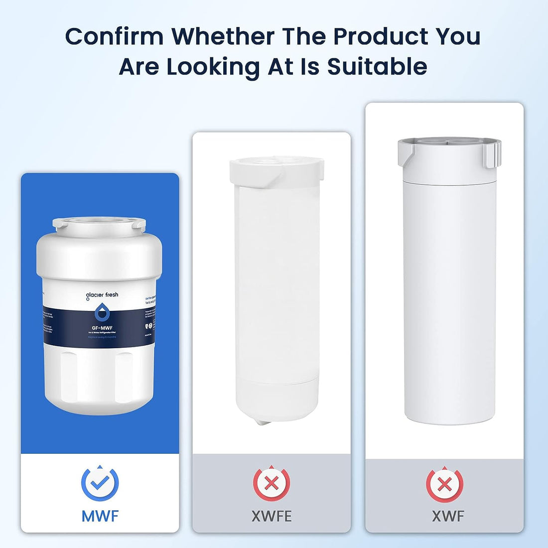 GE MWF Water Filter 3Pack Replace Fridge Filters Affordably