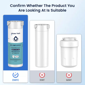 NSF 53 Certified XWFE Water Filter Boost, Compatible with GE Refrigerator(with chip)