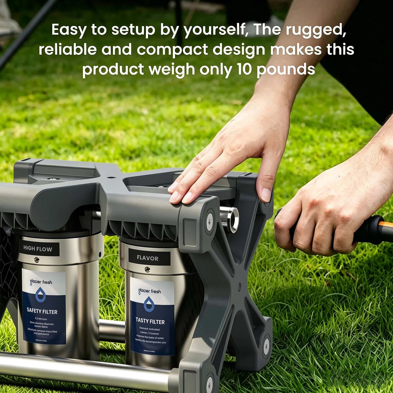 GlacierFresh 2-Stage Garden/RV Water Filter System
