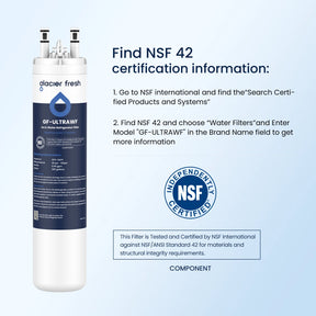 GlacierFresh Replacement for Frigidaire Ultrawf,Pure Source Ultra, Kenmore 9999 Water Filter