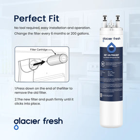 GlacierFresh Replacement for Frigidaire Ultrawf,Pure Source Ultra, Kenmore 9999 Water Filter