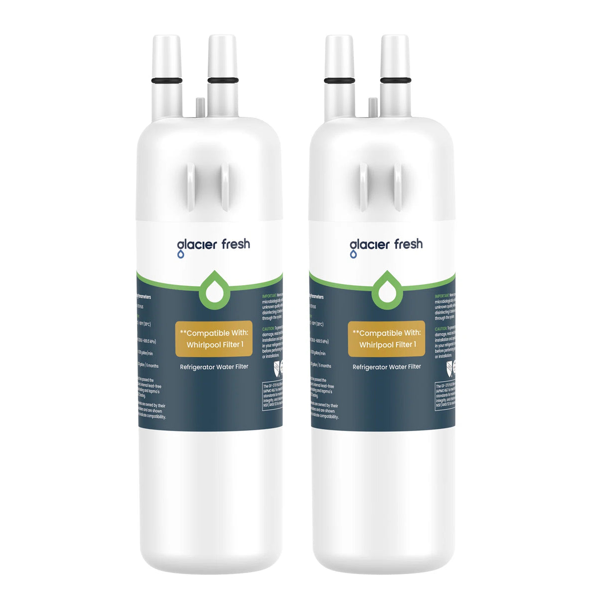NSF IAPMO 53 Certified GF-370 Filter Compatible With Whirlpool Filter 1, W10295370a, EDR1RXD1 Water Filter