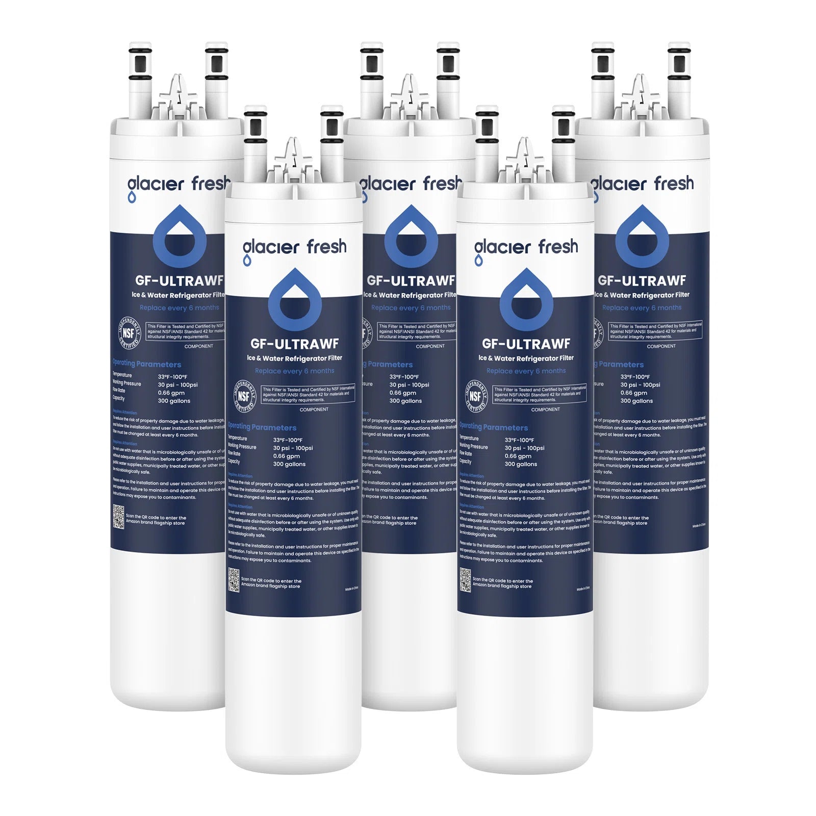 GlacierFresh Replacement for Frigidaire Ultrawf,Pure Source Ultra, Kenmore 9999 Water Filter