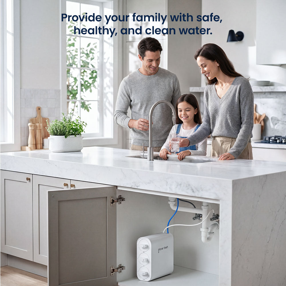 Ultra Filtration Under Sink Water Filter System GlacierFresh U06 | 3 Stage Water Filter System