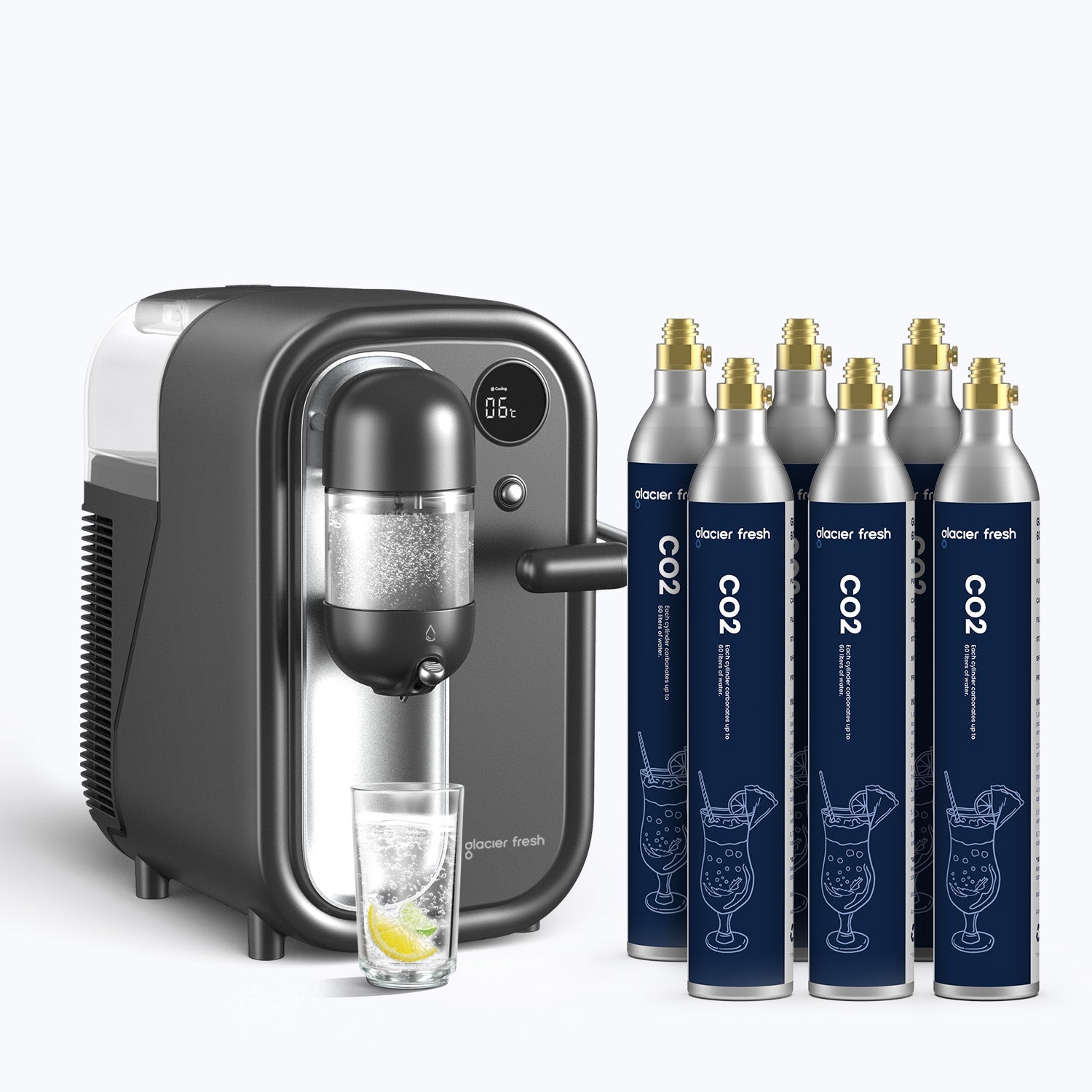 SodaStream 60 L CO2 Refill Cartridge for Carbonated Soda Maker