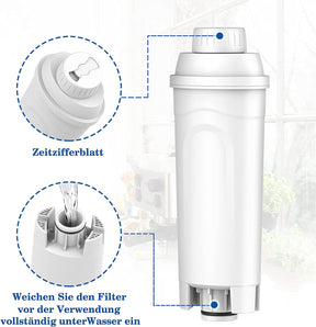 Glacier Fresh Coffee Filter Water Filter Compatible with DeLonghi DLSC002 4-Pack