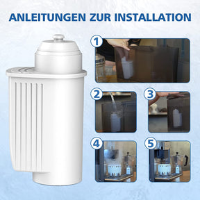 GLACIER FRESH Kaffeefilter Wasserfilter kompatibel mit Siemens Kaffeevollautomat, 4-Pack