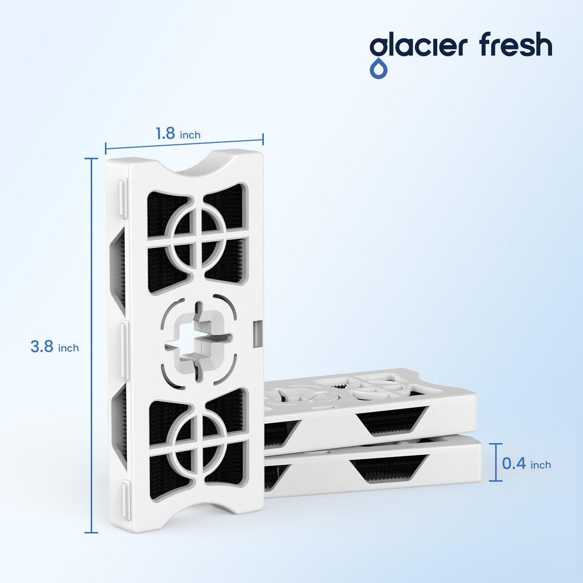 Glacier Fresh Compatible with Frigidaire FRGPAAF2 PureAir Air Filter, FRFC2323AS, FRFC232LAF, FRFC233LAF, FRFG2323AF, FRFN2823AS