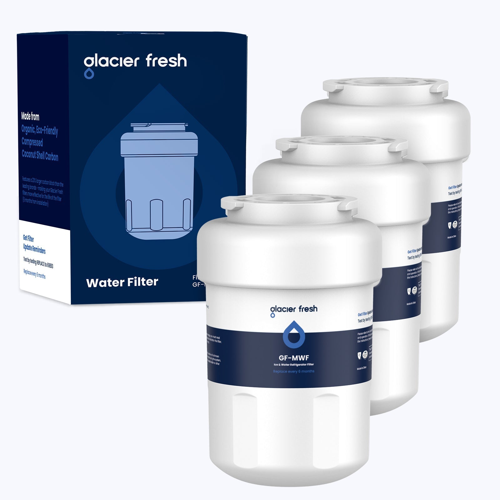 Compatible Water Filter GE MWF Compatible Water Filter 3-Pack | NSF Certified